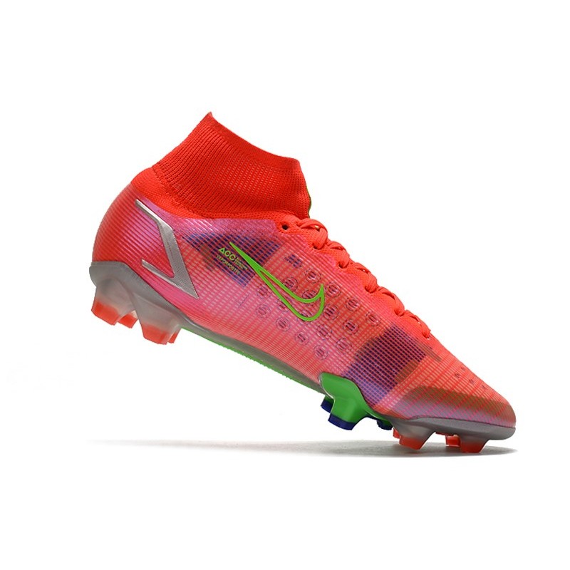 Nike Mercurial Superfly Elite FG Spectrum Červené stříbrný